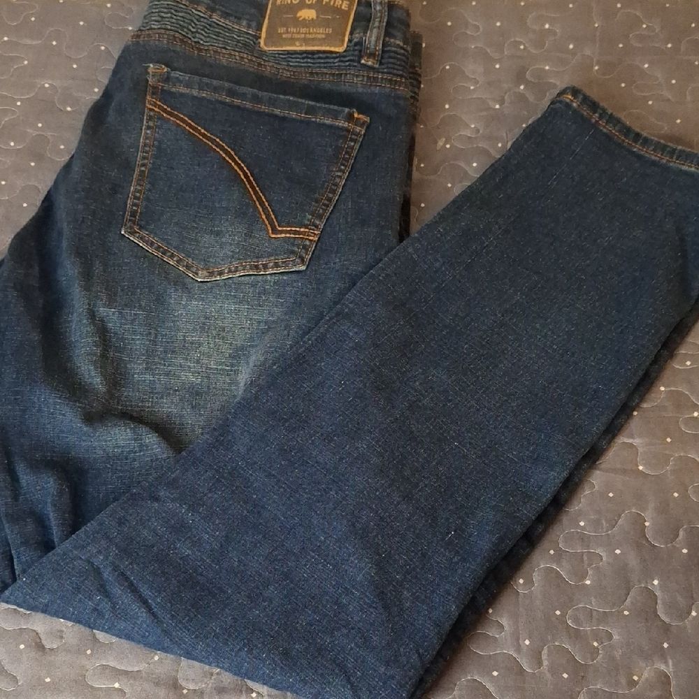 Ring of Fire Men's Slim Blue Jeans size 34 X 32